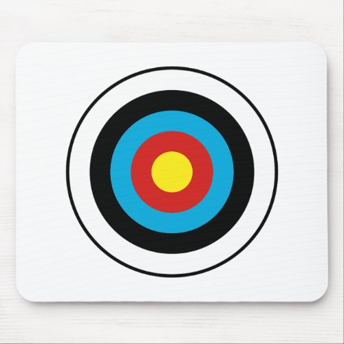 Bullseye Target Design Mouse Pad