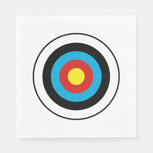 Bullseye Target Design Napkins (Front)
