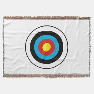 Bullseye Target Design Throw Blanket