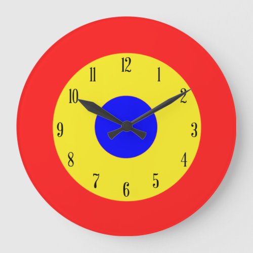 Bullseye Target Large Clock