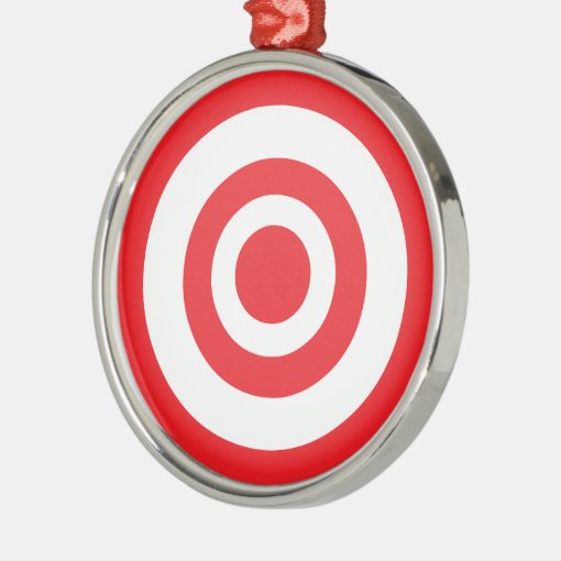 Bullseye Target Metal Ornament Zazzle