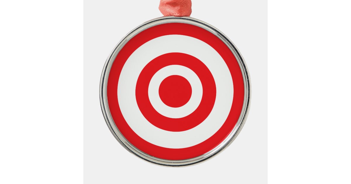 Bullseye Target Metal Ornament Zazzle