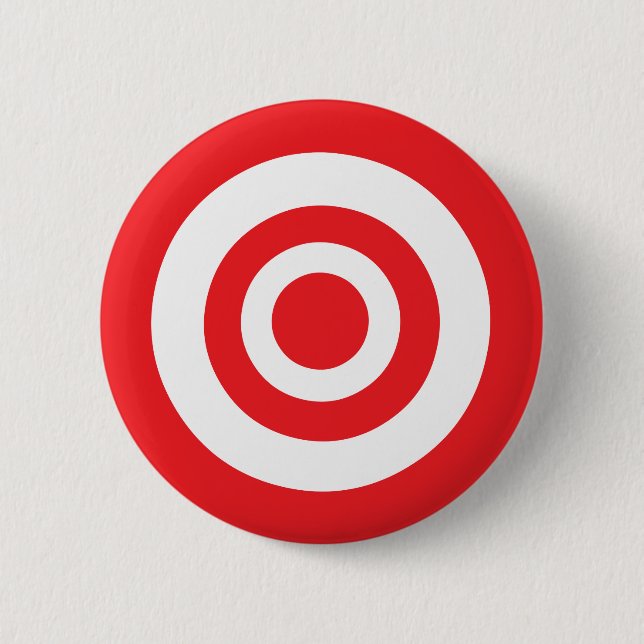Bullseye Target Pinback Button (Front)