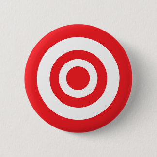 Bullseye Target Pinback Button