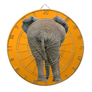 Bullseye the Bull Elephant's Butt! Dartboard