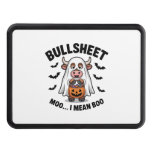 BULLSHEET Halloween Cute Cow in Ghost Hitch Cover