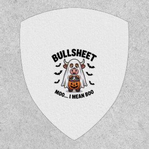 BULLSHEET Halloween Cute Cow in Ghost Patch