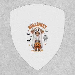 Bullsheet Highland Cow Funny Ghost Patch