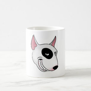 bullterier head coffee mug