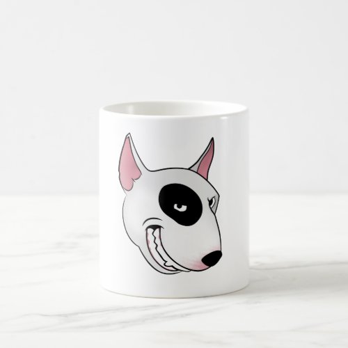 bullterier head coffee mug