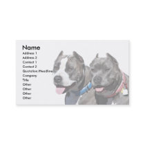 Bully Breed Pitbull Dog Animals Business Card
