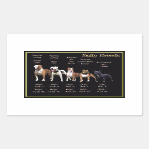 Bully Breeds Rectangular Sticker