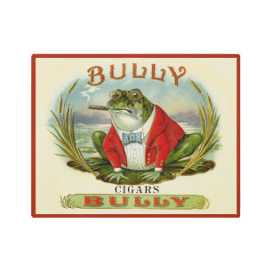 Bully Cigar Box Design Metal Print