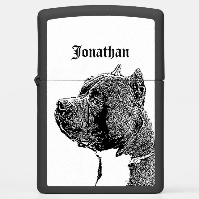 Bully dog personalized zippo lighter (Front)