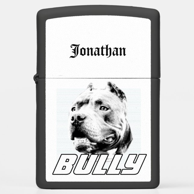 Bully dog personalized zippo lighter (Front)