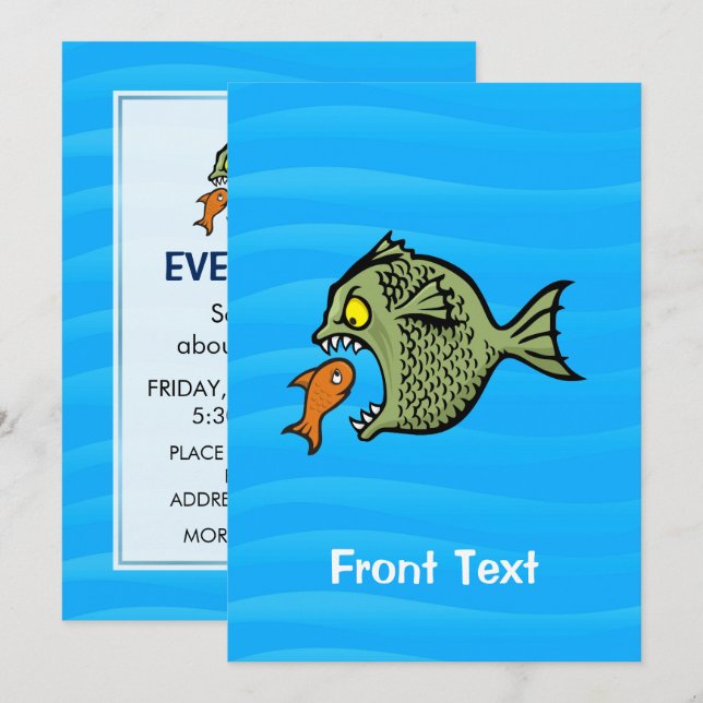 Bully Fish Invitation (Front/Back)