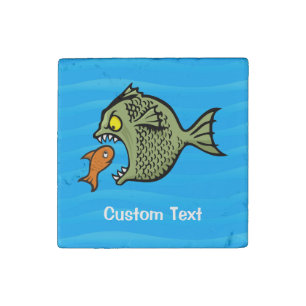 Bully fish stone magnet