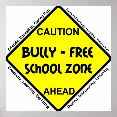 Bully _ Free School Zone Poster