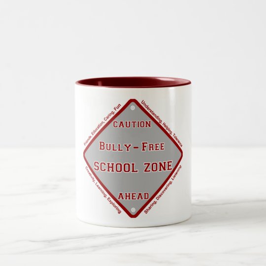 Bully - Free School Zone Two-Tone Coffee Mug