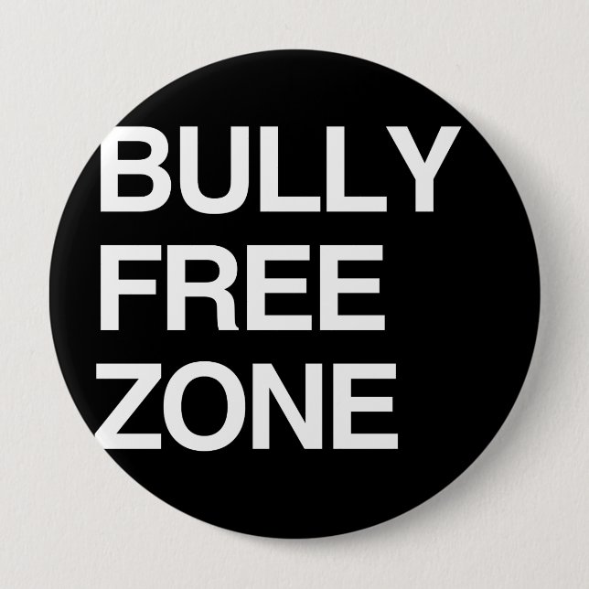 BULLY FREE ZONE PINBACK BUTTON (Front)