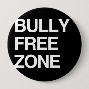 BULLY FREE ZONE PINBACK BUTTON