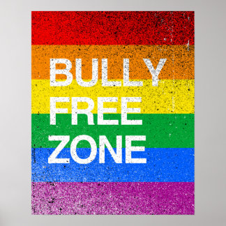 BULLY FREE ZONE -.png Poster