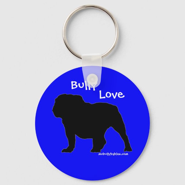 Bully Love bulldog Keychain (Front)
