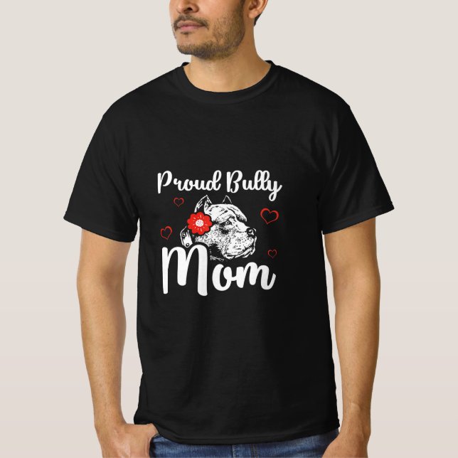 Bully Mom American Bully Pitbull Dog Owner Premium T-Shirt (Front)