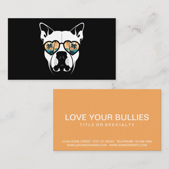 bully summer vibes business card (Front/Back)