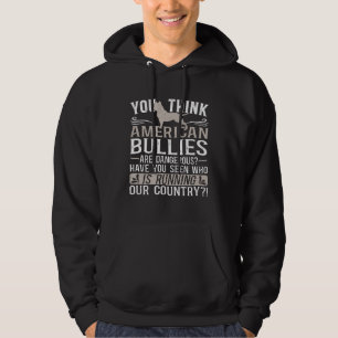 Bully XL Pitbull Not Dangerous Friendly Breed Amer Hoodie