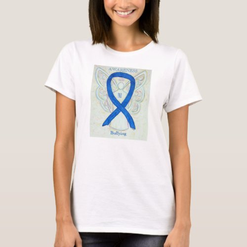 Bullying Awareness Blue Ribbon Angel Shirt