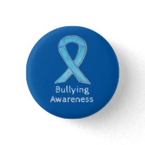 Bullying Awareness Blue Ribbon Custom Pin