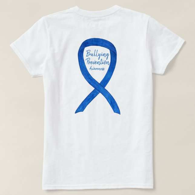 Bullying Prevention Awareness Ribbon Custom Shirts (Design Back)