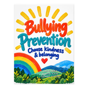 Bullying Prevention – Choose Kindness & Belonging Photo Print
