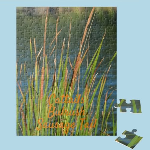 Bulrush Cattails on the Waterfront Jigsaw Puzzle