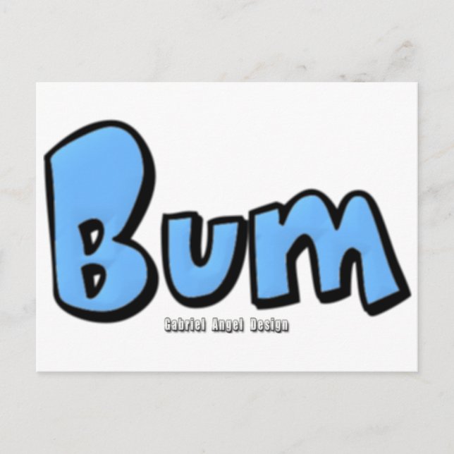Bum Postcard (Front)