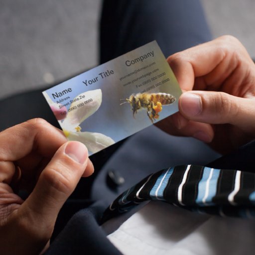 Customizable Bumble Bee Business card