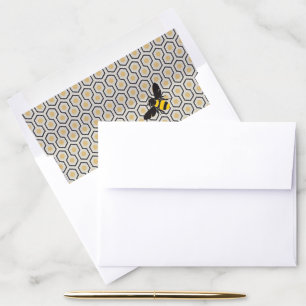 Bumble Bee and Honeycomb Envelope Liner
