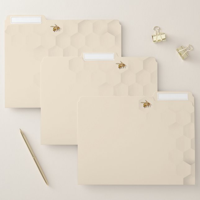 Bumble Bee and Honeycomb  File Folder (Set)