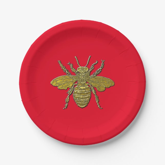 Bumble Bee and Your Color Paper Plates (Front)