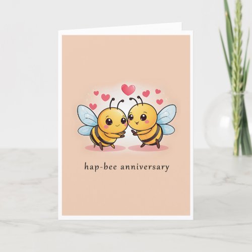 Bumble Bee Anniversary Card