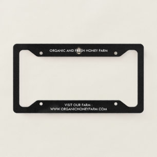 Bumble Bee Apiary Honey Candle Maker License Plate Frame