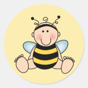 Bumble Bee Baby Classic Round Sticker
