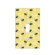 Bumble Bee Baby Girl Nursery Light Switch Cover