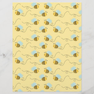 Bumble Bee Cartoon Scrap Book Stickers Label Decal CRAFT Teach Made In USA #D172 