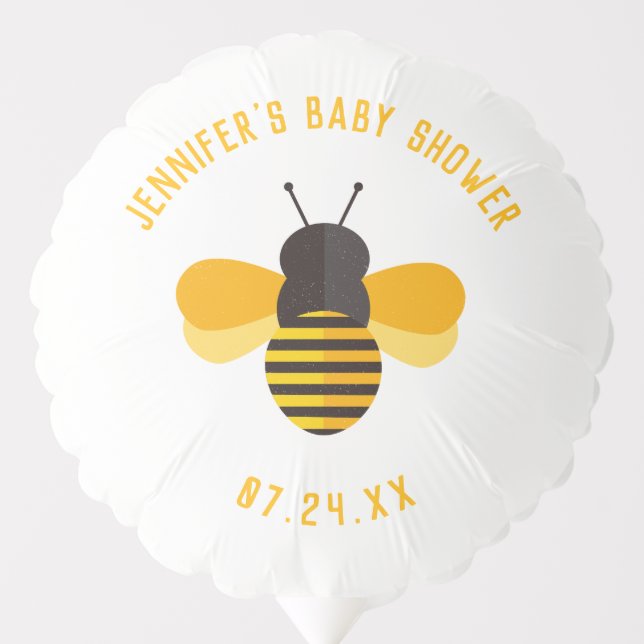 Bumble Bee Baby Shower Decorations Balloon (Front)