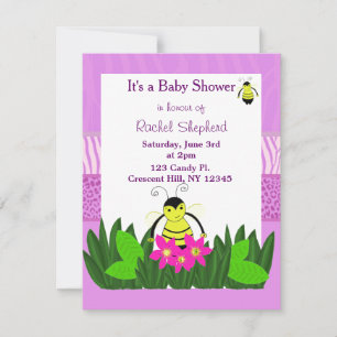 Bumble Bee Baby Shower Invitation