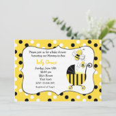 Bumble Bee Baby Shower Invitations (Standing Front)