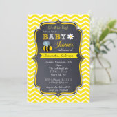 Bumble Bee Baby Shower Invitations (Standing Front)