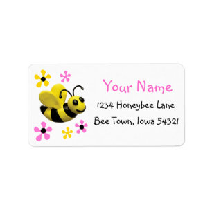 Bumble Bee Baby Shower Label